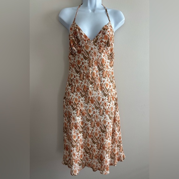 Guess Collection vintage Floral Halter Neck Dress Y2K size M Fairytale - Picture 1 of 11